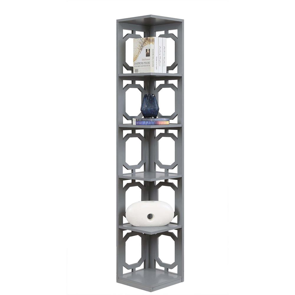 Omega 5 Tier Corner Bookcase