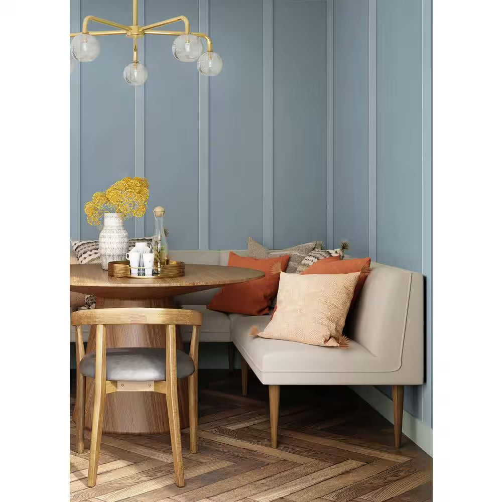 Blue Stream Faux Board and Batten Vinyl Peel and Stick Wallpaper Roll