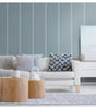 Blue Stream Faux Board and Batten Vinyl Peel and Stick Wallpaper Roll