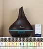 500ml Ultrasonic Aroma Diffuser Lamp – Quiet Smoke Vaporizer with 7 LED Lights & 4 Timer Modes (+12 Essential Oils Set Available)