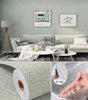 3D Self-Adhesive Linen Wallpaper Continuous Waterproof Wall Stickers Living Room Bedroom Kitchen Cabinet Waterproof Wall Sticker
