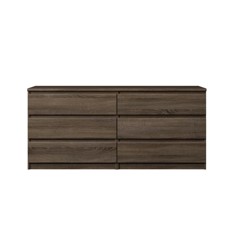 Scottsdale 6 Drawer Double Dresser, Truffle Oak