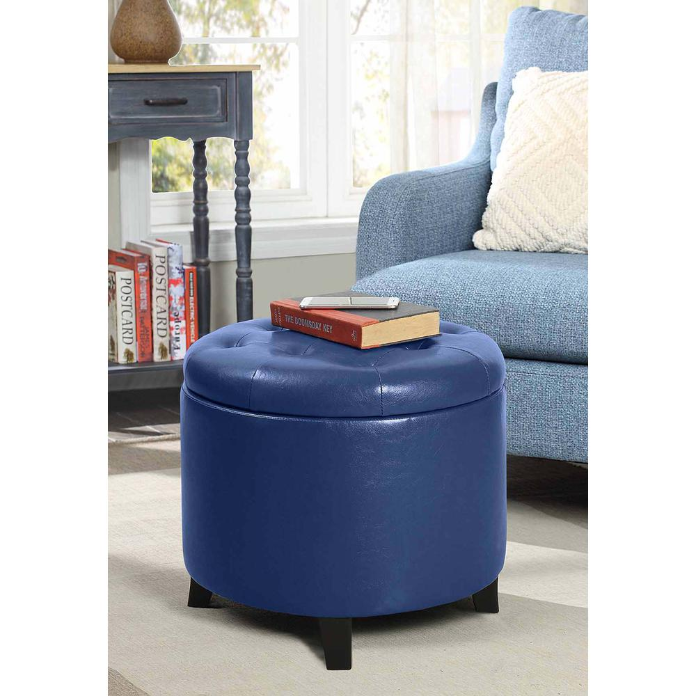 Designs4Comfort Round Storage Ottoman