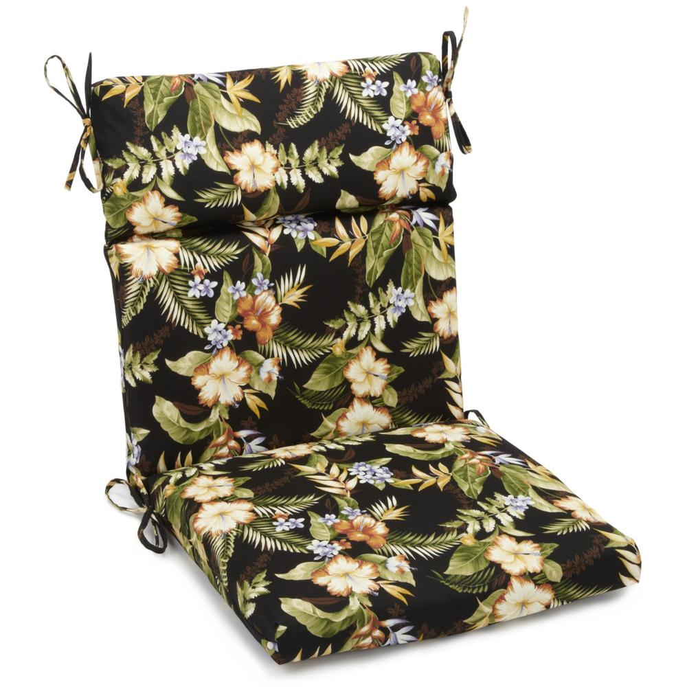 20-inch by 42-inch Polyester Patterned Outdoor Seat/ Back Chair Cushion