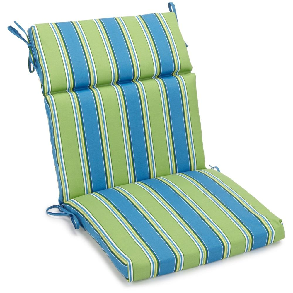 22-inch by 45-inch Polyester Patterned Outdoor Seat/ Back Chair Cushion