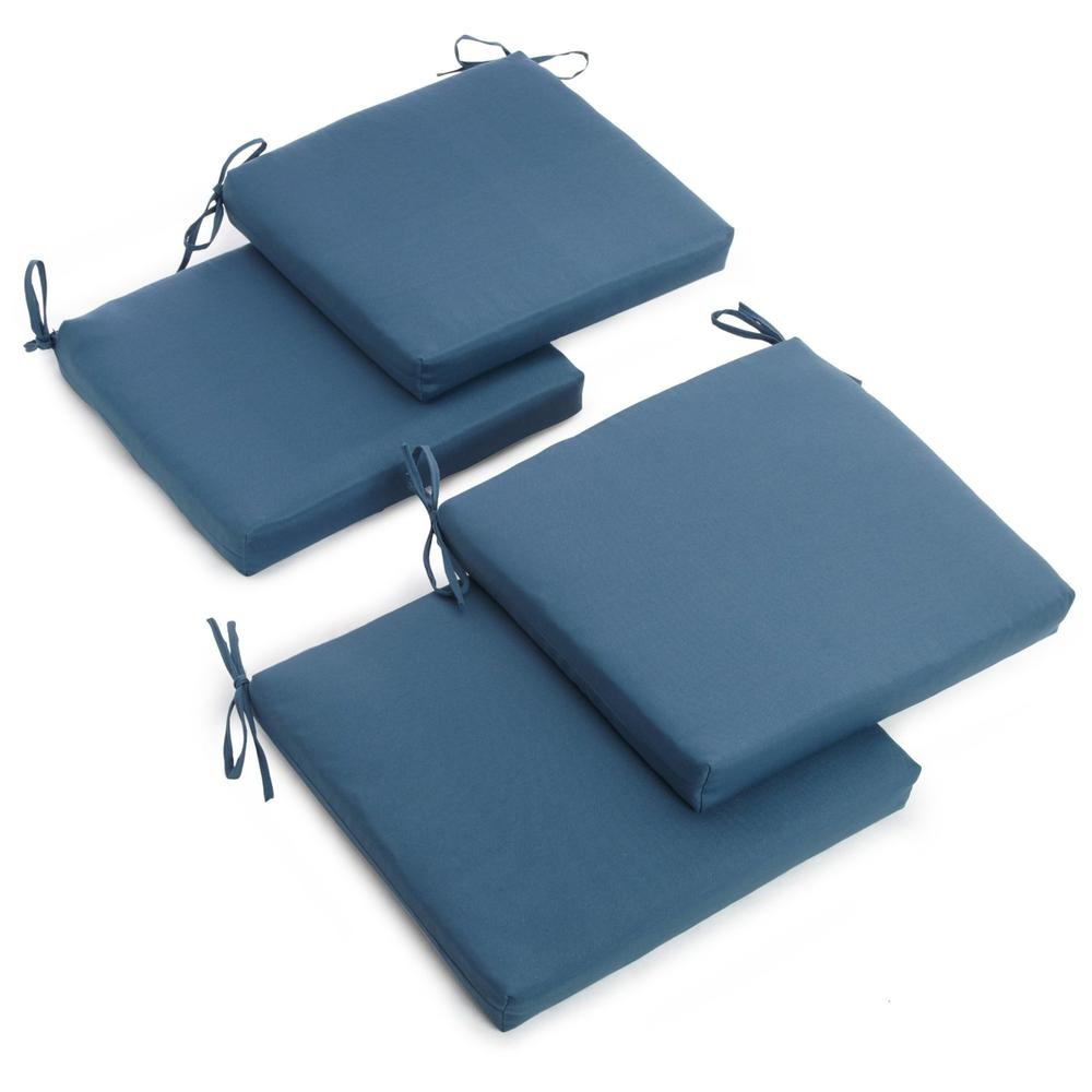 20-inch by 19-inch Twill Chair Cushion (Set of Four)