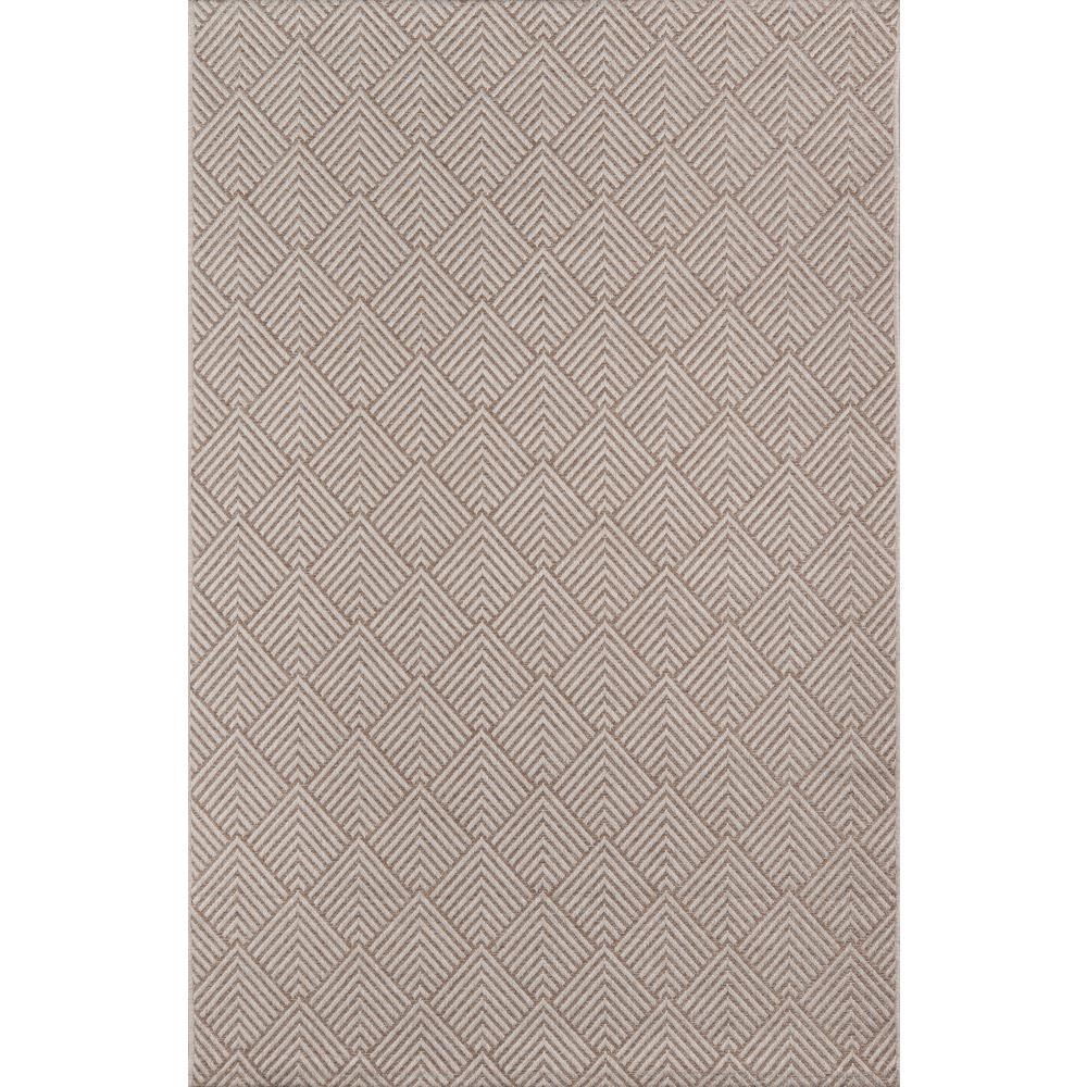 Contemporary Runner Area Rug, Beige, 2' X 10' Runner