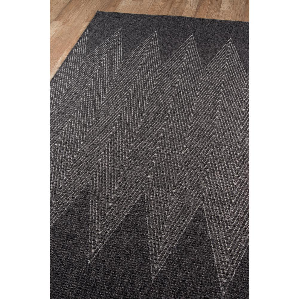 Contemporary Runner Area Rug, Charcoal, 2'7" X 7'6" Runner