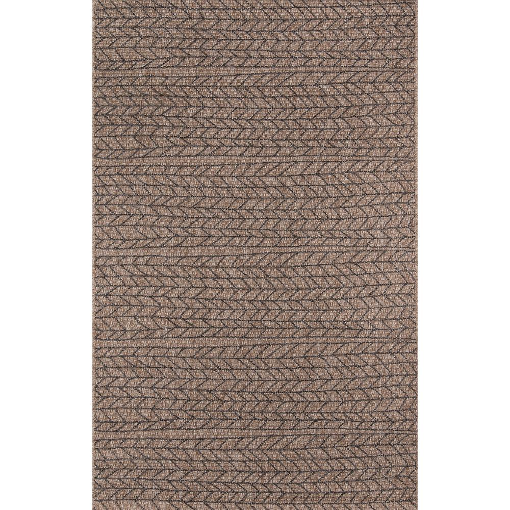 Contemporary Runner Area Rug, Tan, 2'7" X 7'6" Runner