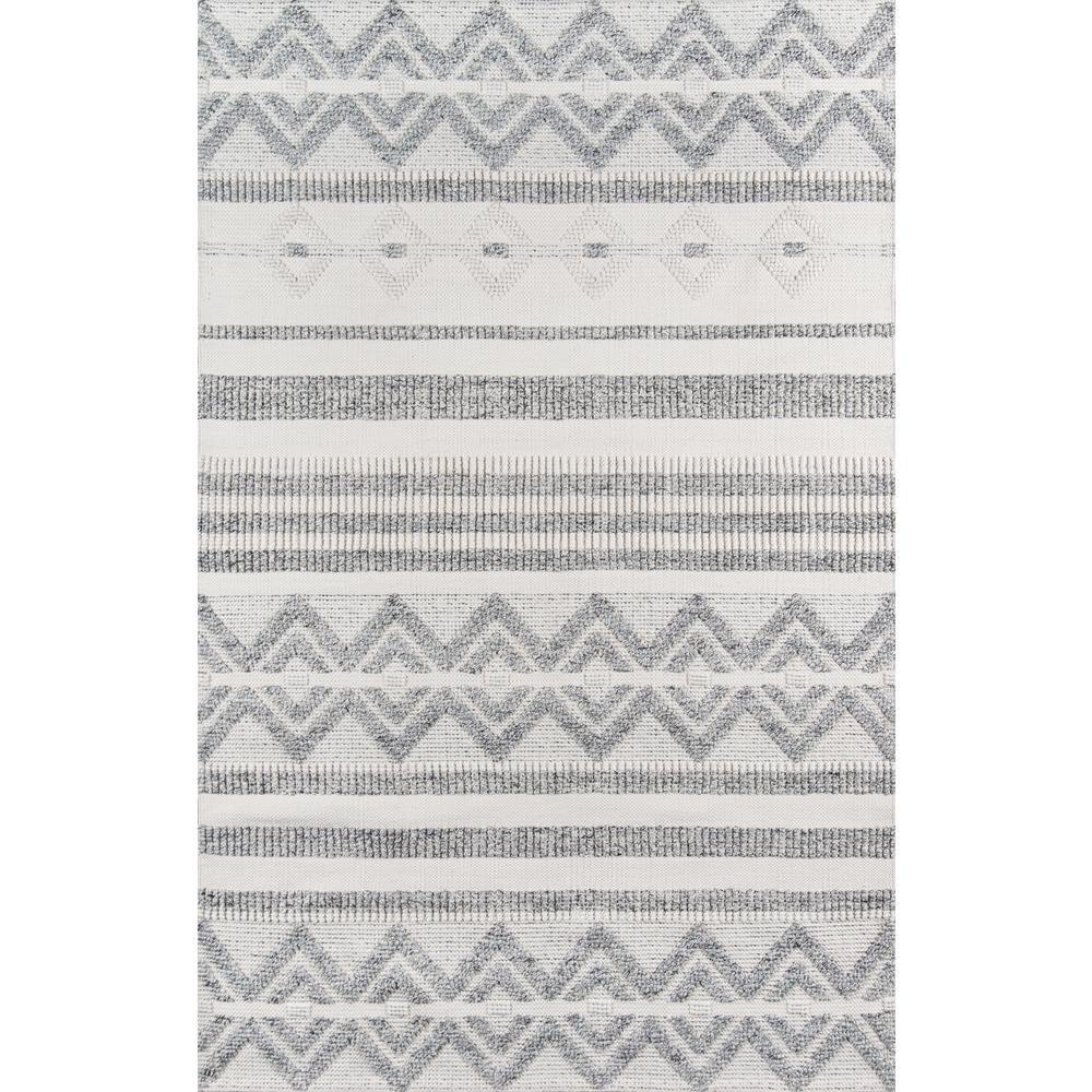 Contemporary Runner Area Rug, Ivory, 2'3" X 8' Runner