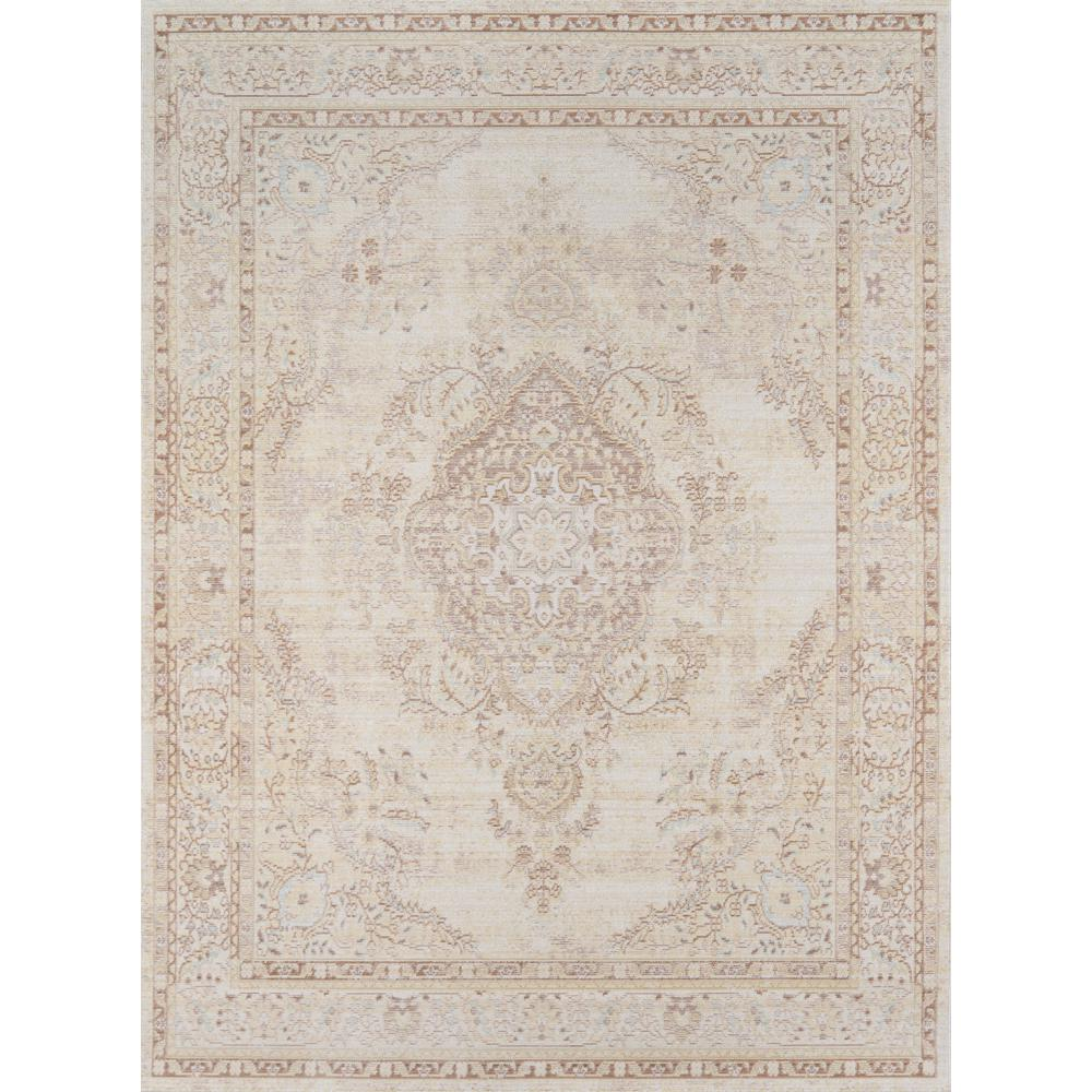 Traditional Runner Area Rug, Ivory, 2'3" X 8' Runner