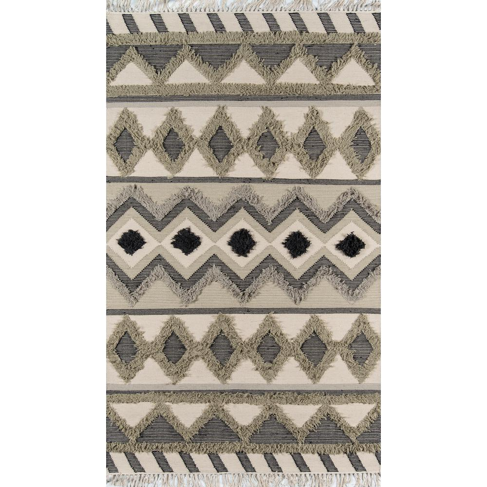 Contemporary Runner Area Rug, Sage, 2'3" X 7'10" Runner