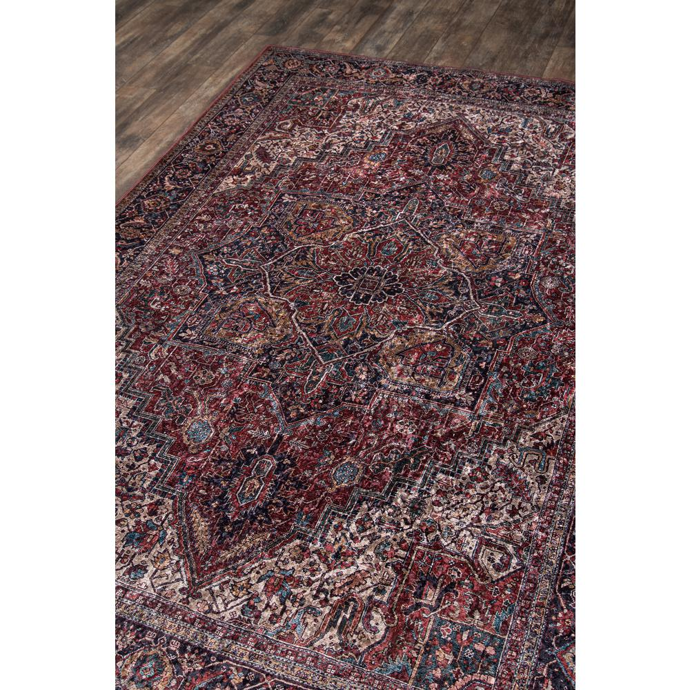 Traditional Runner Area Rug, Burgundy, 2'3" X 8' Runner
