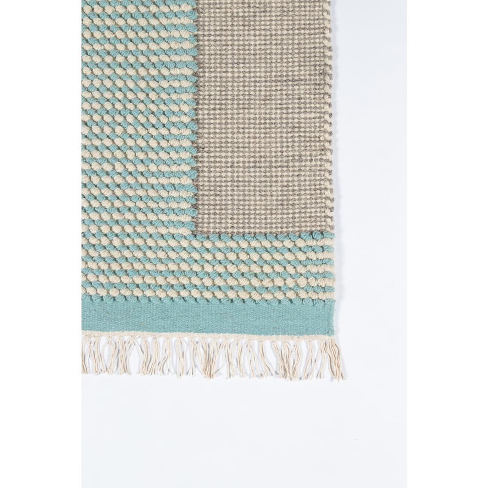 Contemporary Runner Area Rug, Blue, 2'3" X 8' Runner