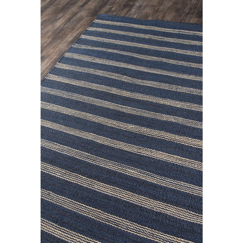 Contemporary Runner Area Rug, Navy, 2'3" X 8' Runner