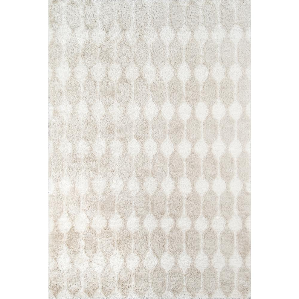 Modern Runner Area Rug, Taupe, 2'3" X 7'6" Runner