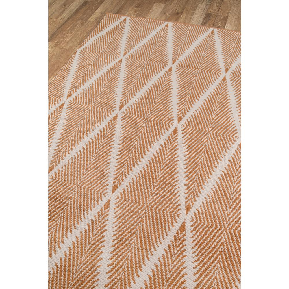 Contemporary Runner Area Rug, Orange, 2'3" X 8' Runner