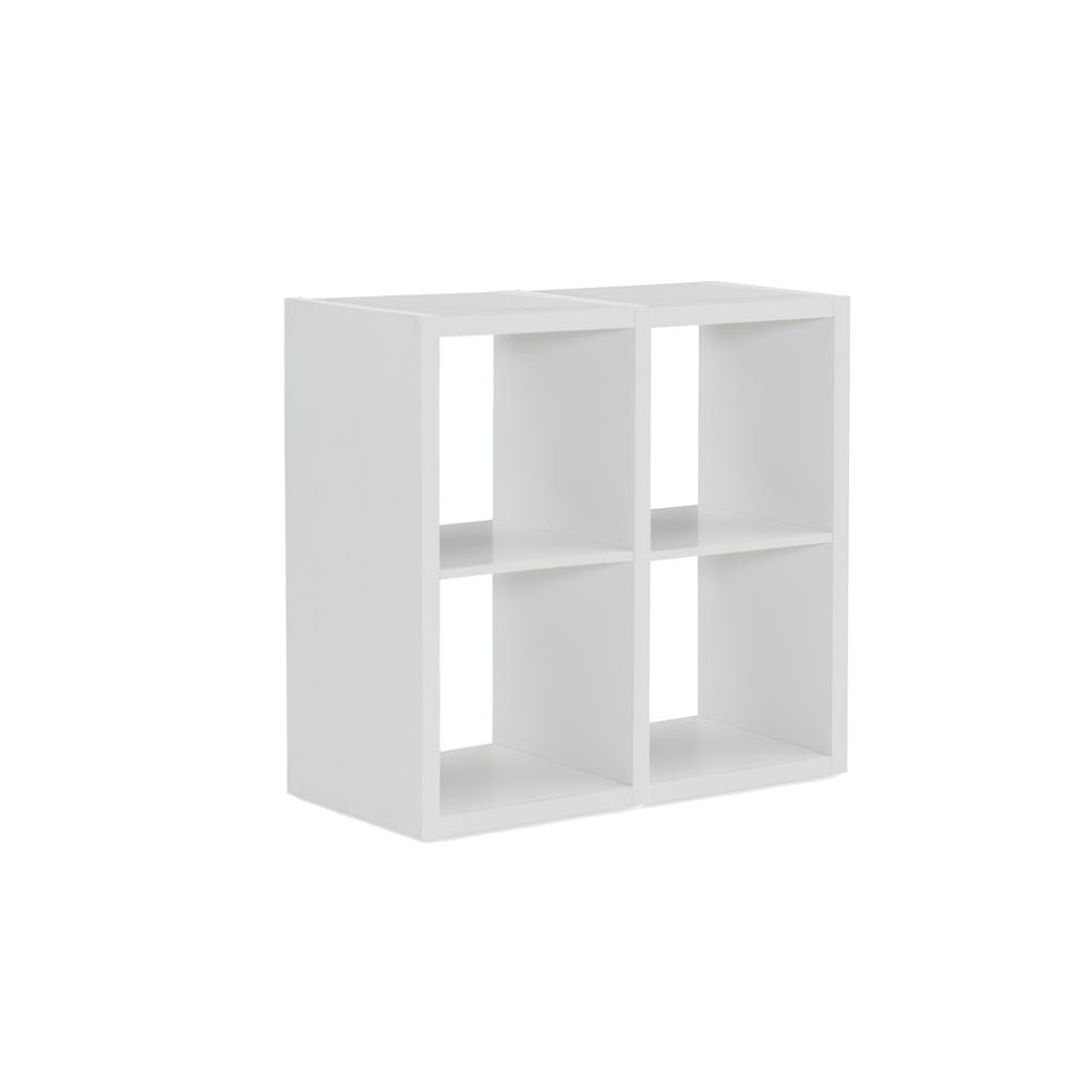 Galli 4 Cubby Storage Cabinet White