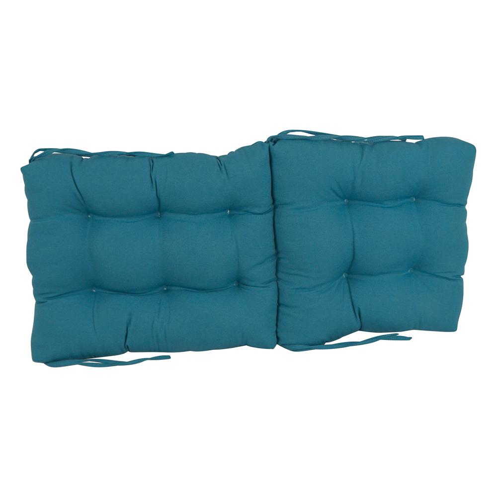 18-inch by 38-inch Solid Twill Tufted Chair Cushion