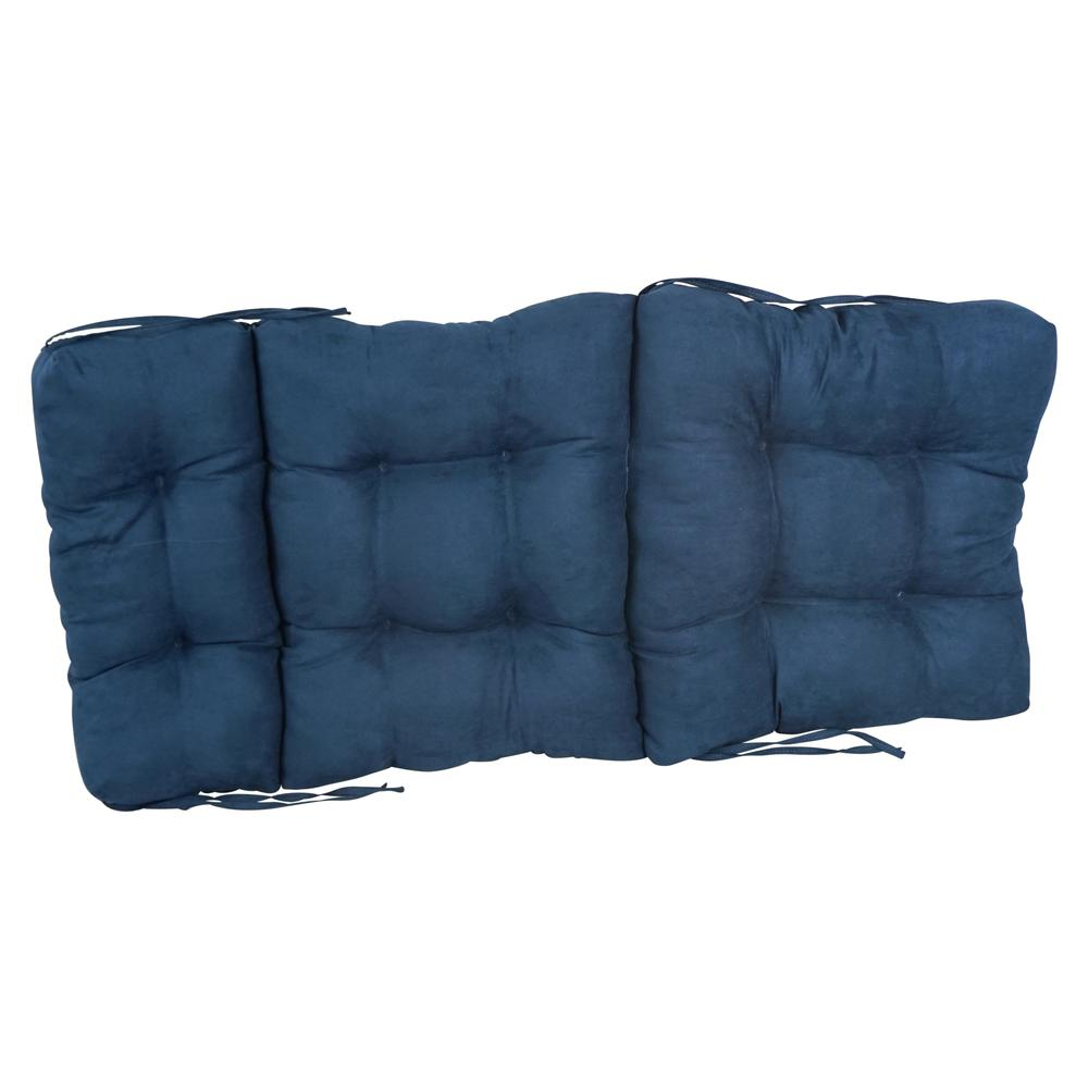 22-inch by 45-inch Solid Microsuede Tufted Chair Cushion