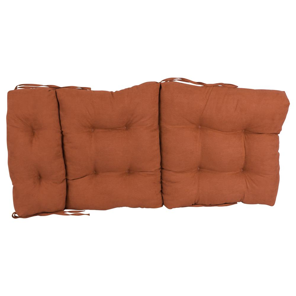 22-inch by 45-inch Solid Microsuede Tufted Chair Cushion