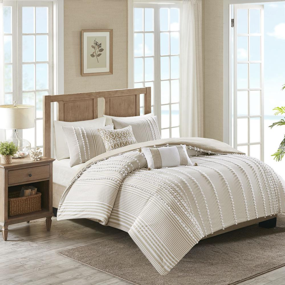 3 Piece Cotton Yarn Dyed Comforter Set