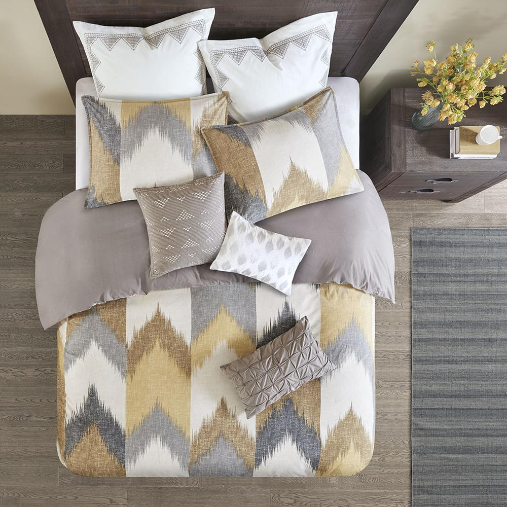 Alpine 3 Piece Duvet Cover Mini Set, Yellow color