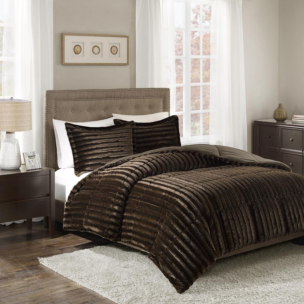 Faux Fur Comforter Mini Set