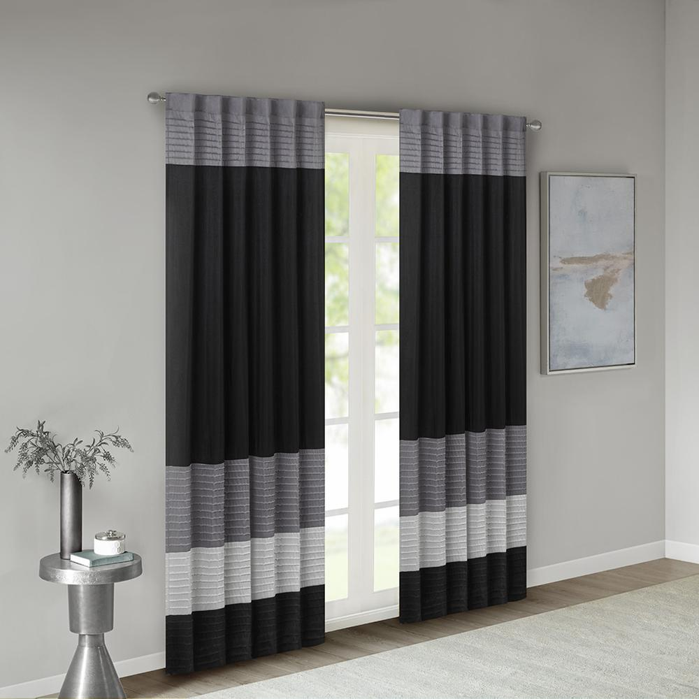 Polyoni Pintuck Curtain Panel