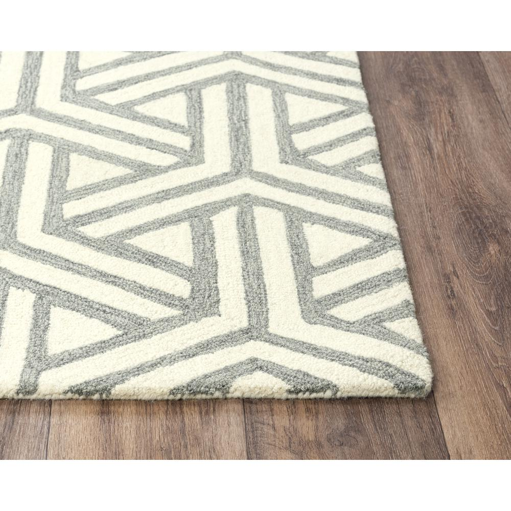 Ellis Gray 5'X7'6" Tufted Internet Rug  in Gray (A04A0410233370576)