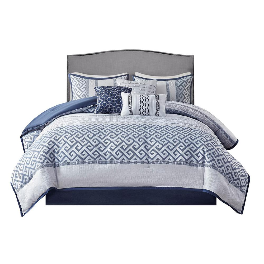 7 Piece Jacquard Comforter Set