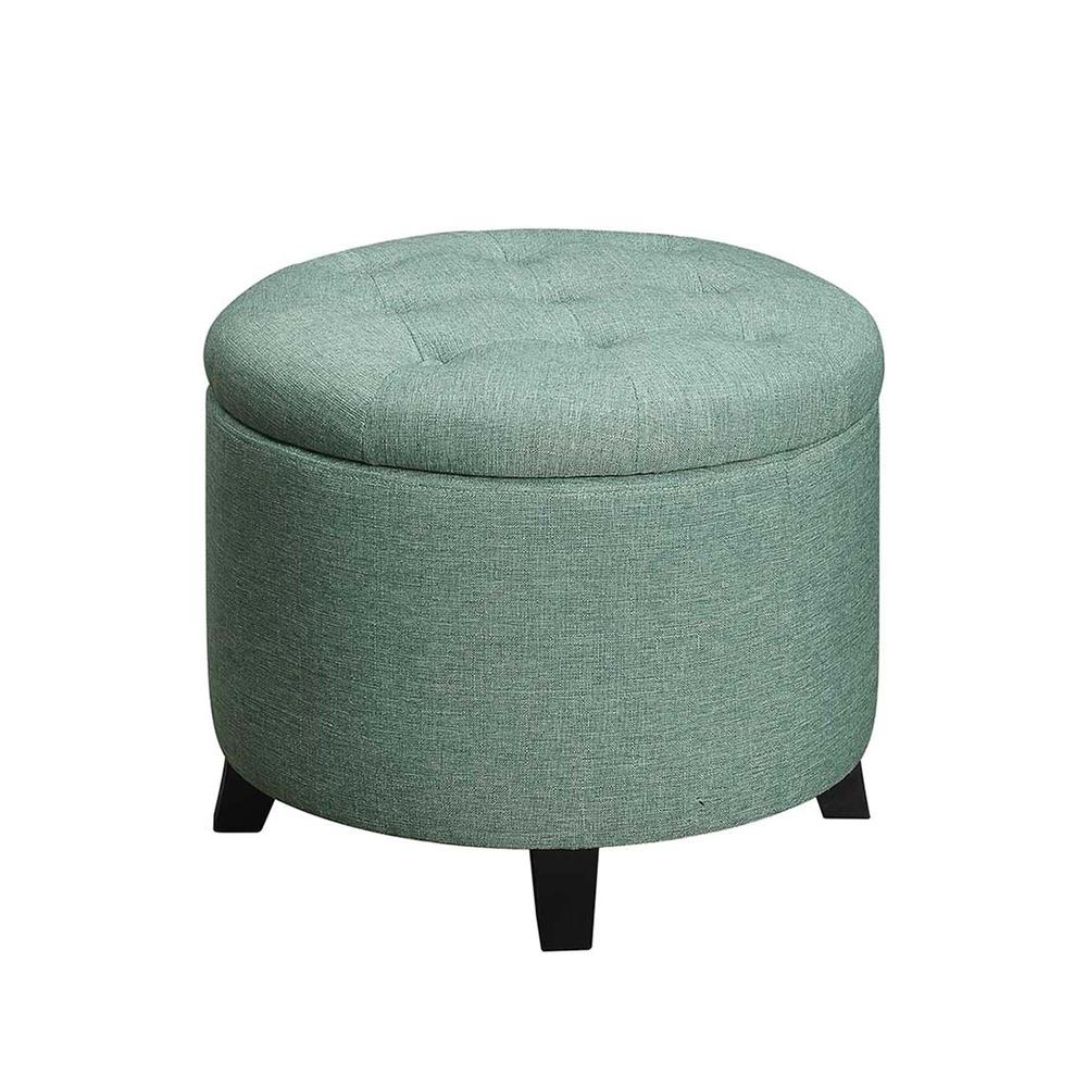 Designs4Comfort Round Storage Ottoman