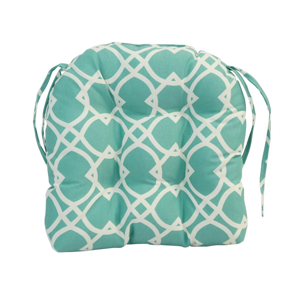 16-inch Spun Polyester Outdoor U-shaped Tufted Chair Cushion