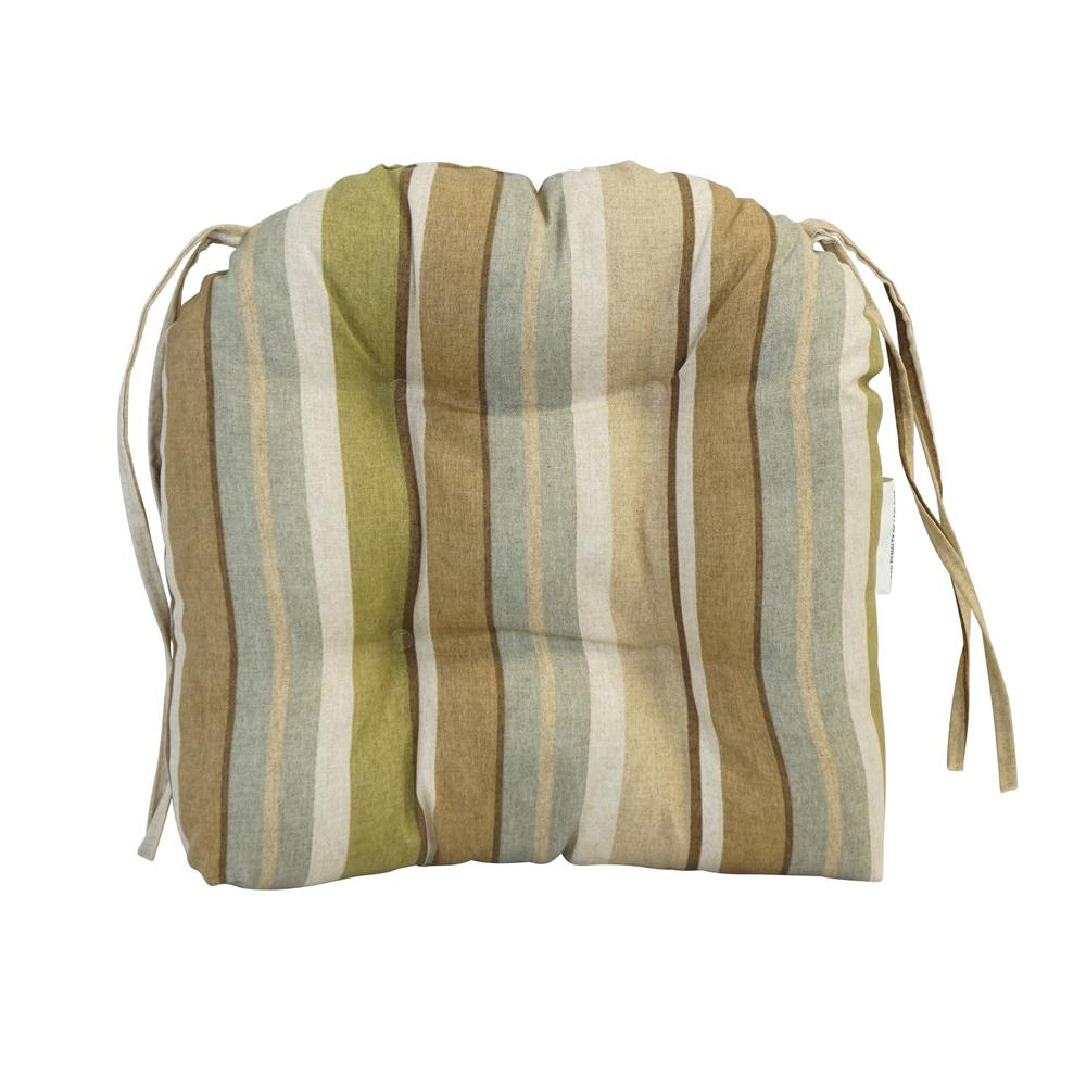 16-inch Spun Polyester Outdoor U-shaped Tufted Chair Cushion