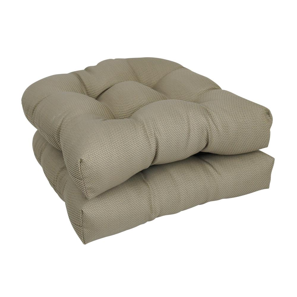 19-inch U-Shaped Premium Outdoor Tufted Dining Chair Cushion