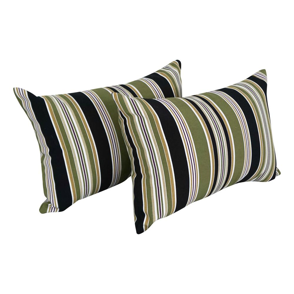 12 x 20-inch Rectangular Spun Poly Throw Pillows (Set of 2)  9911-S2-REO-13