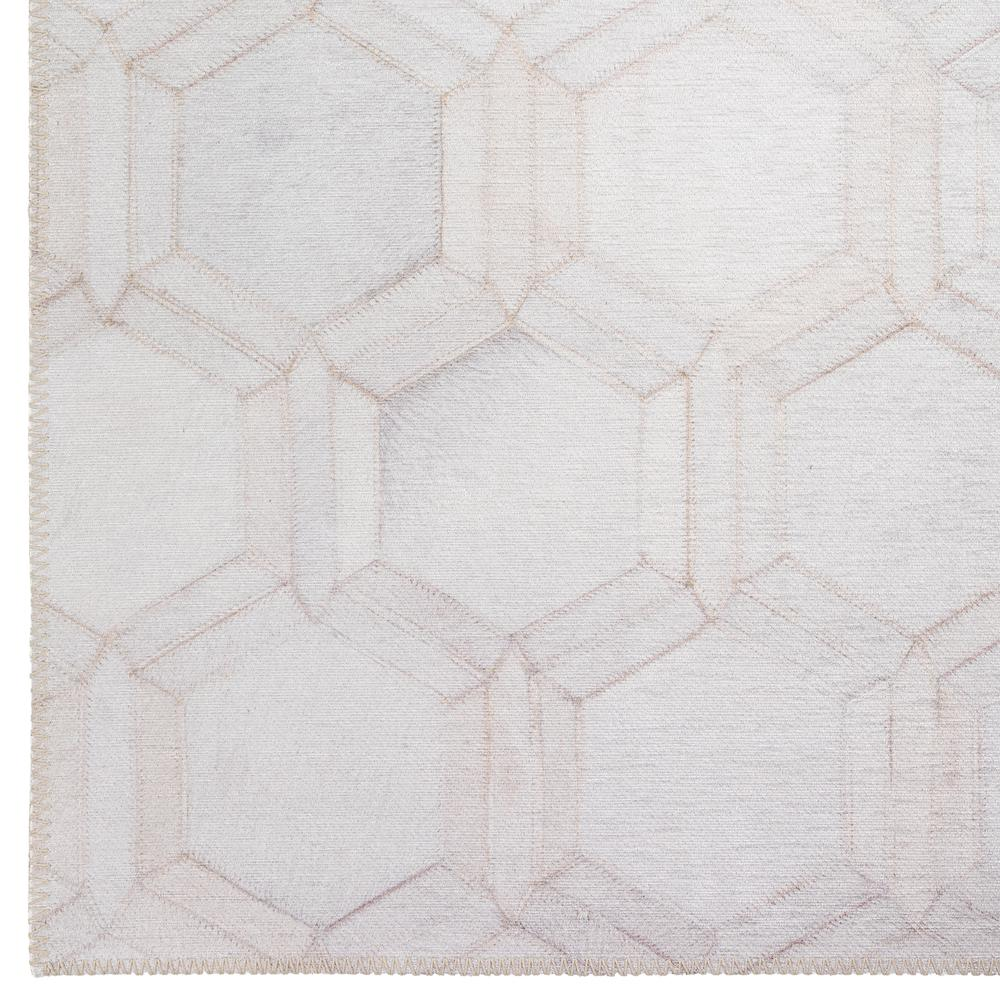 Laredo Ivory Animal Patchwork 2'3" x 7'6" Runner Rug Ivory ALR31