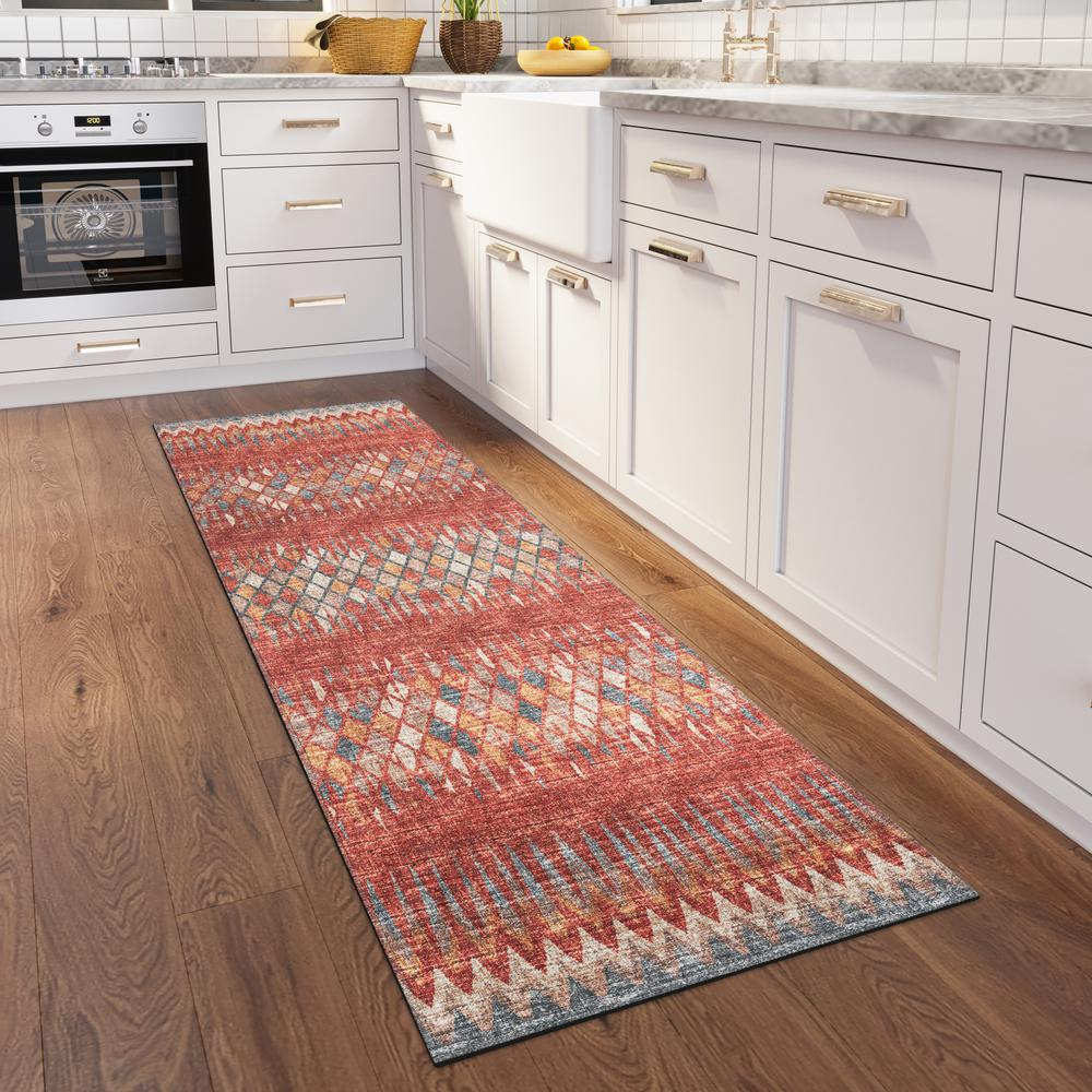 Rylee Spice Transitional Chevron 2'3" x 7'6" Runner Rug Spice ARY35