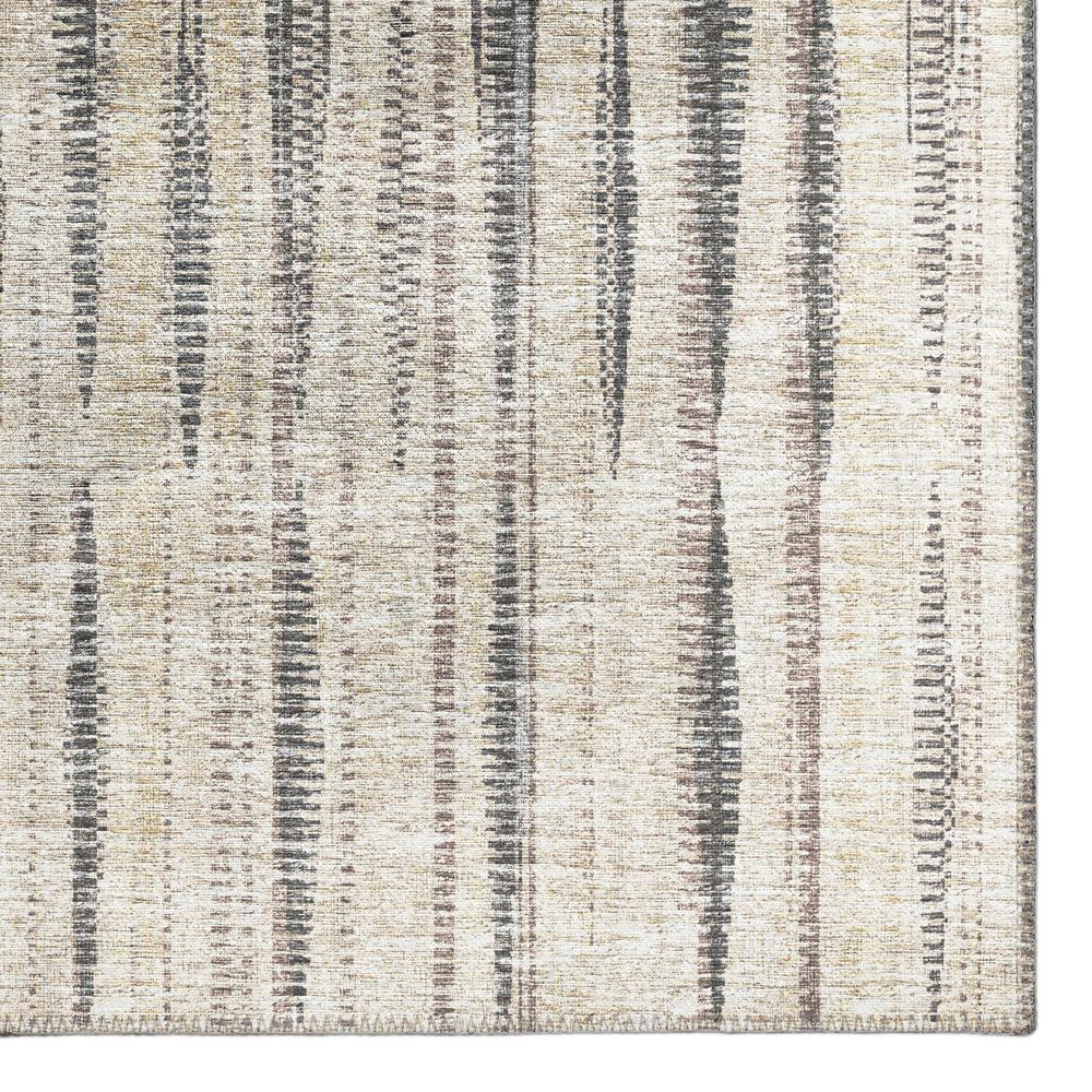 Waverly Beige Contemporary Striped 2'3" x 7'6" Runner Rug Beige AWA31