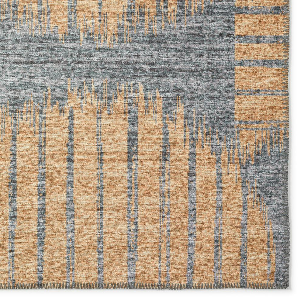 Yuma Gilded Contemporary Circles 2'3" x 7'6" Runner Rug Gilded AYU43