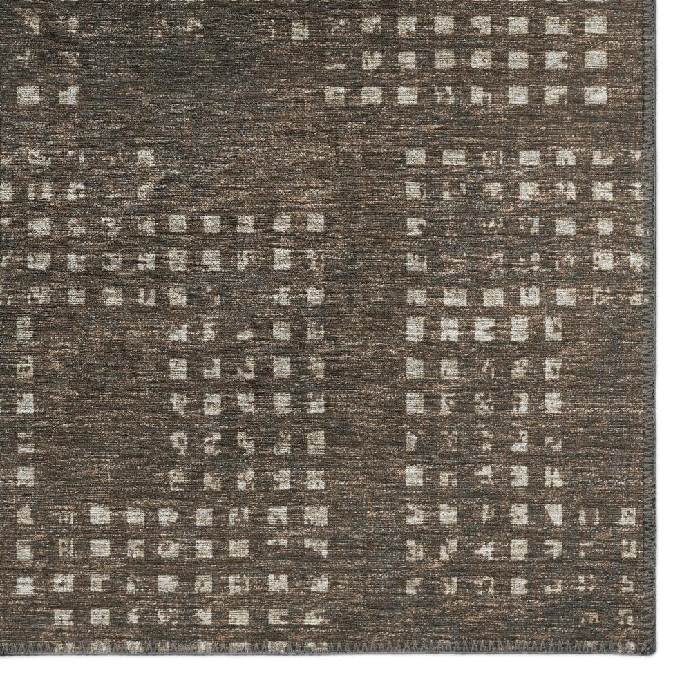 Eleanor Brown Contemporary Geometric 3' x 5' Area Rug Brown AER31