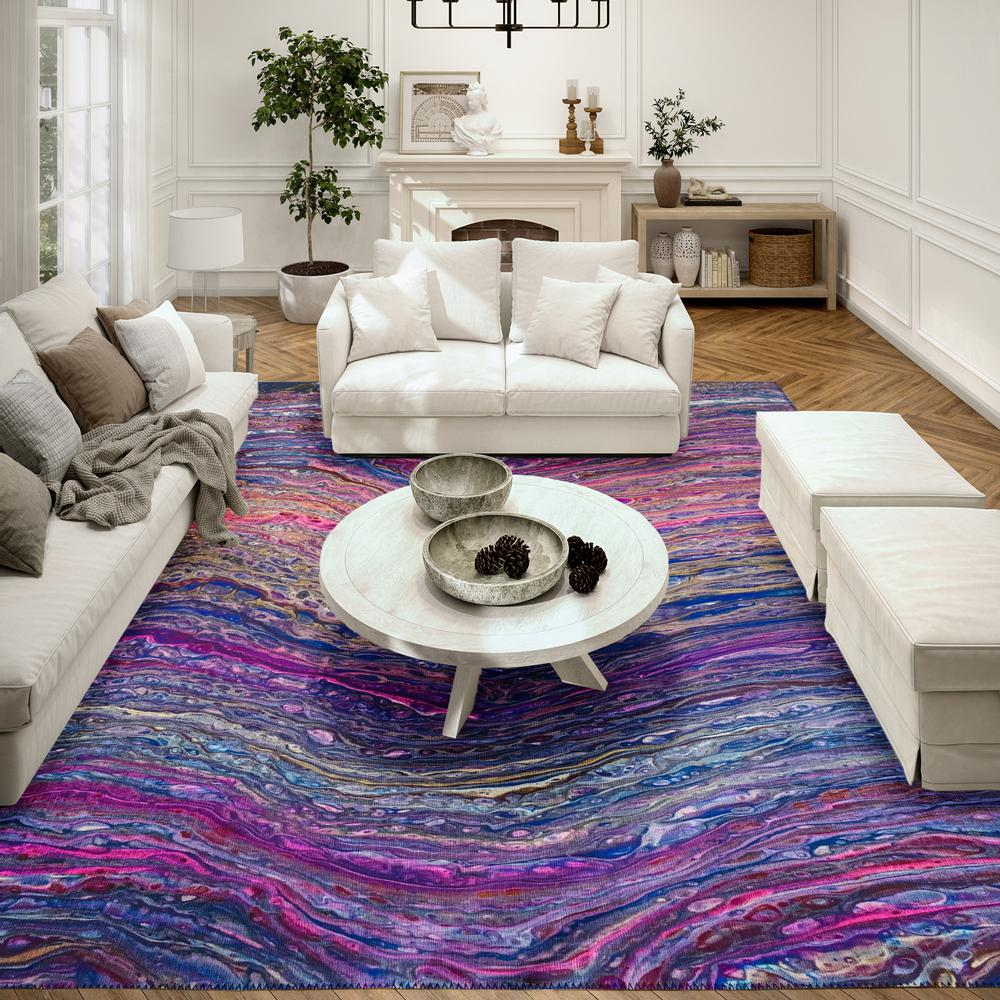 Karina Flirt Modern Abstract 3' x 5' Area Rug Flirt AKC33
