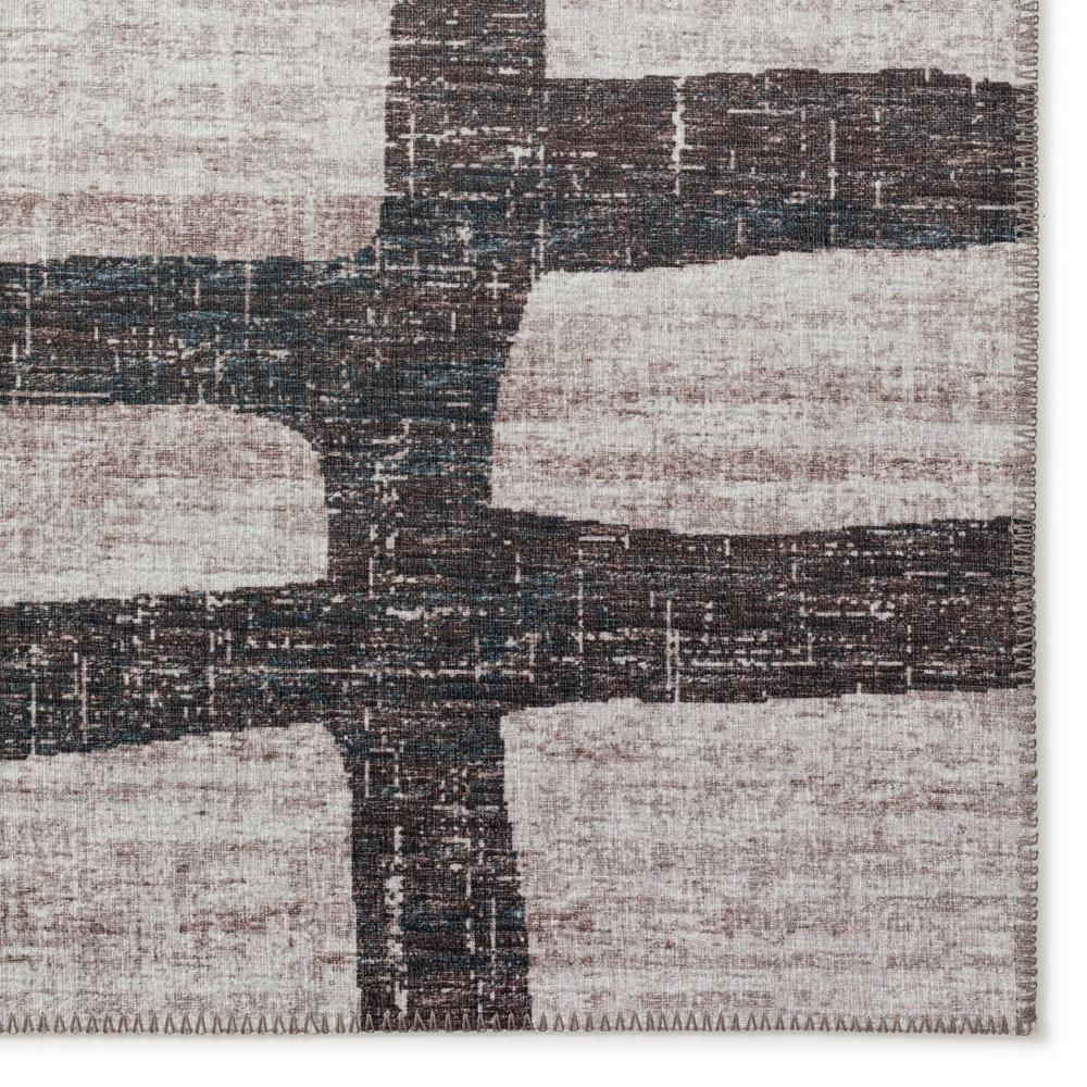 Yuma Gray Contemporary Geometric 3' x 5' Area Rug Gray AYU34
