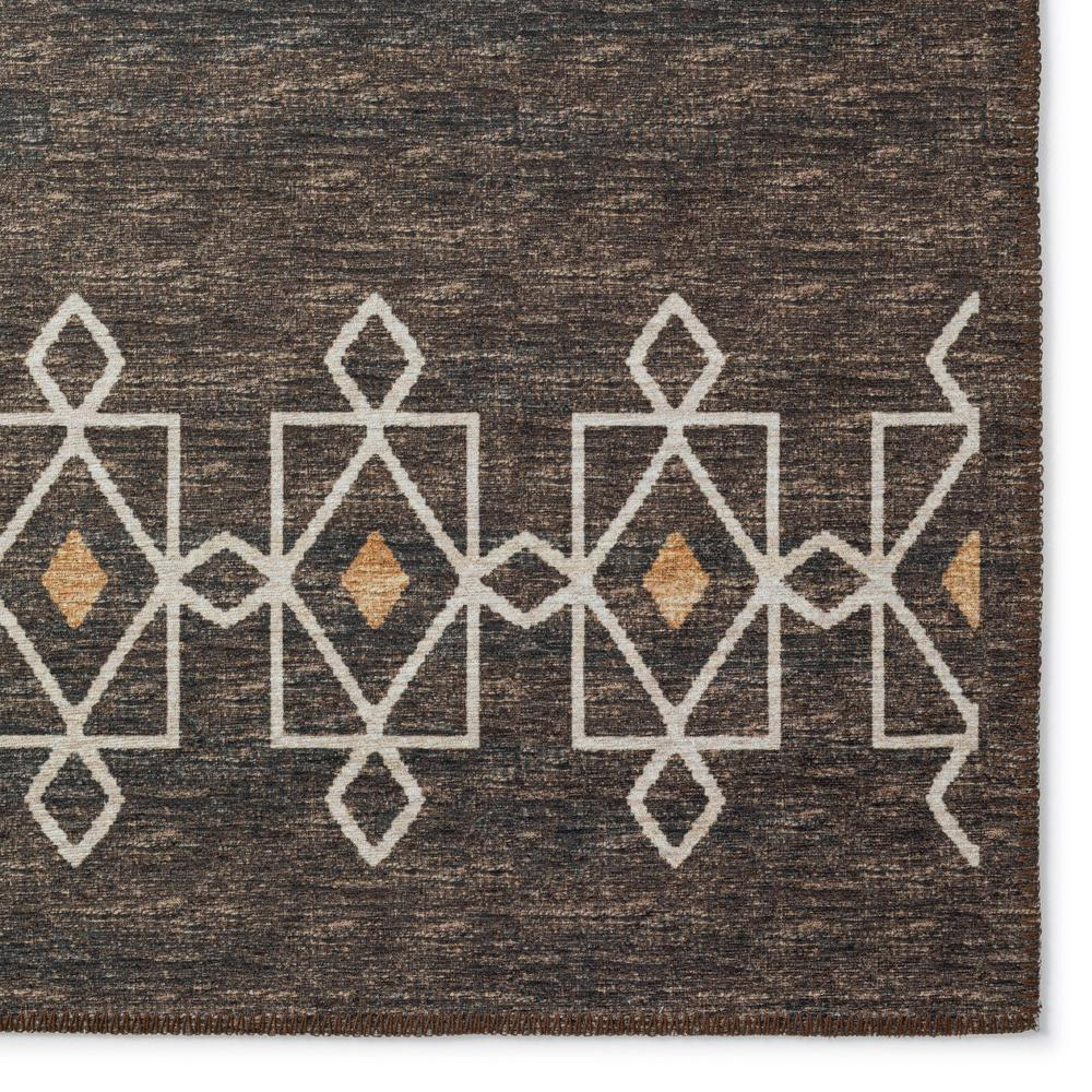 Yuma Brown Transitional Southwest 3' x 5' Area Rug Brown AYU33