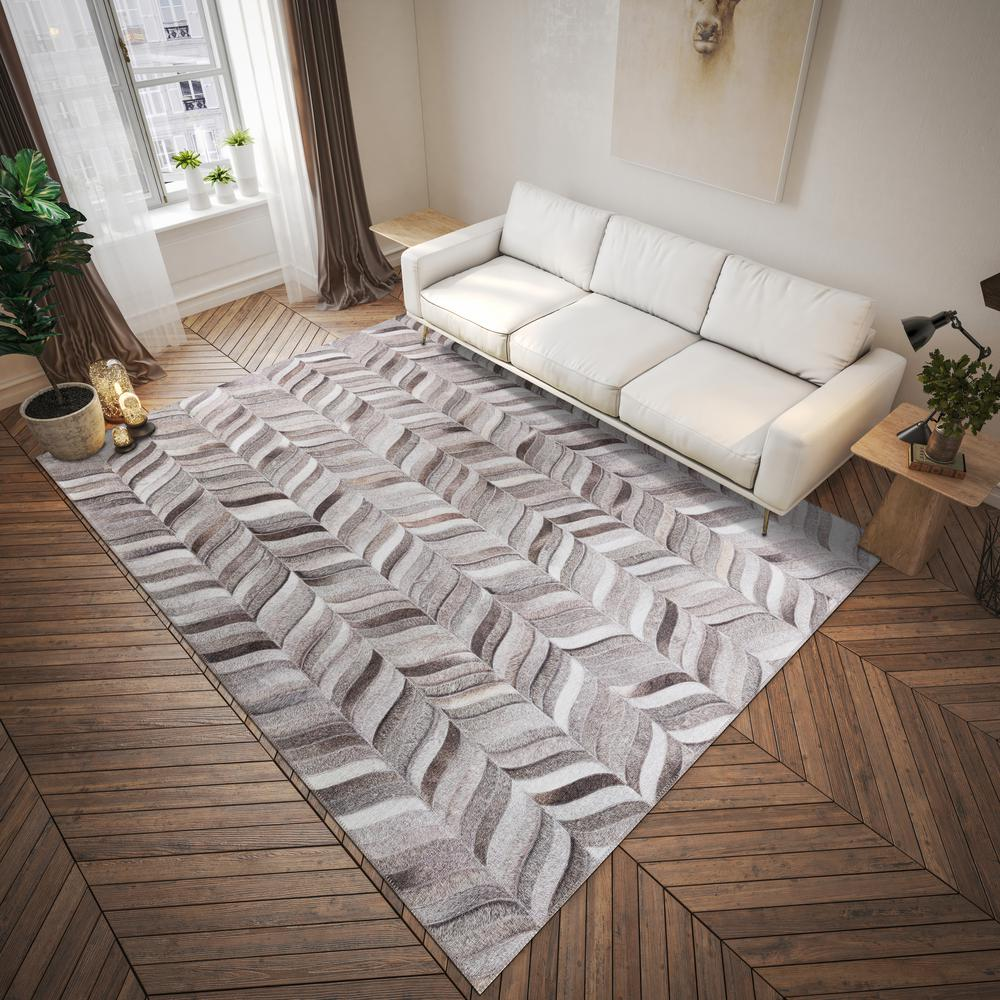 Laredo Gray Animal Patchwork 3' x 5' Area Rug Gray ALR41