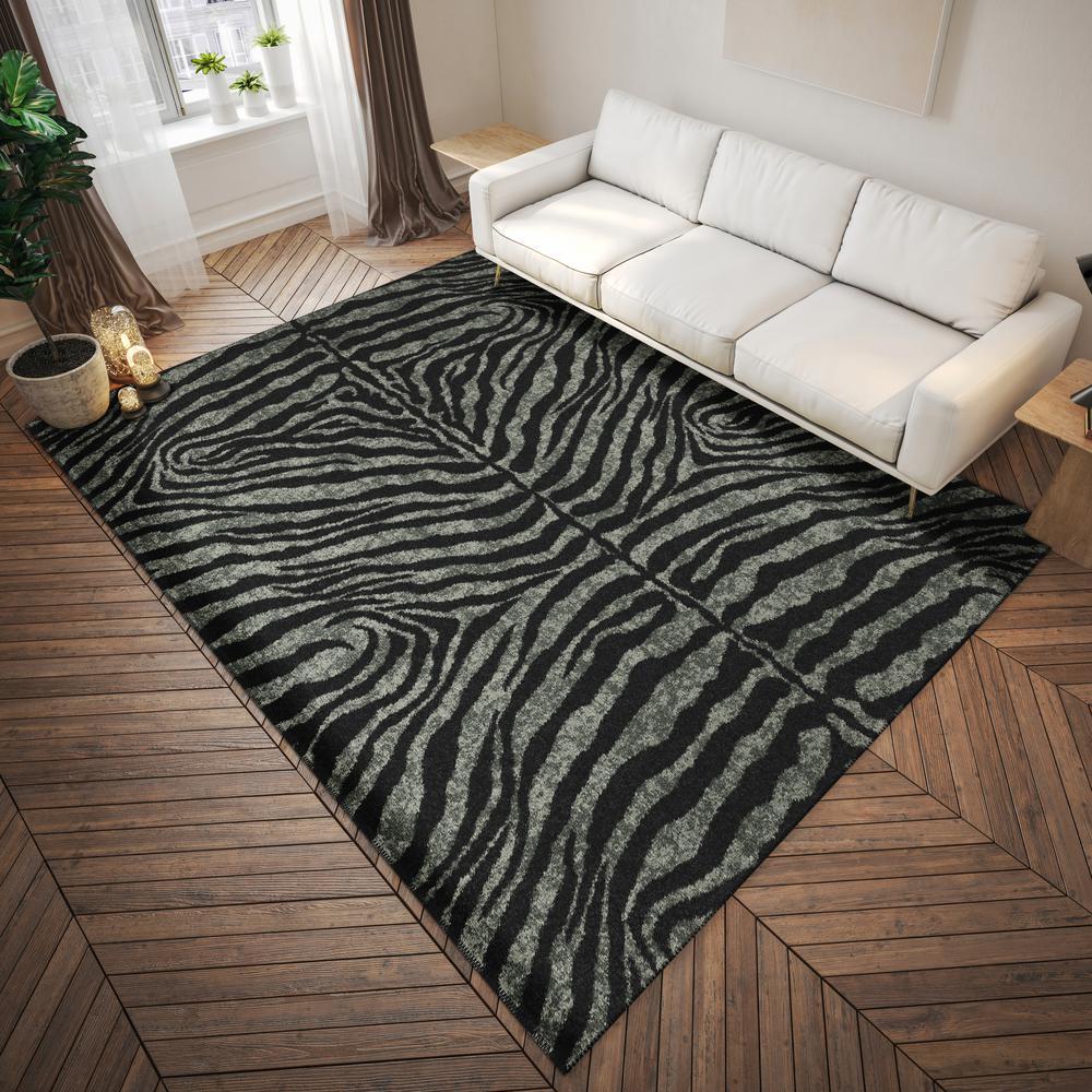 Safari Shadow Animal Animal Print 3' x 5' Area Rug Shadow ASF31