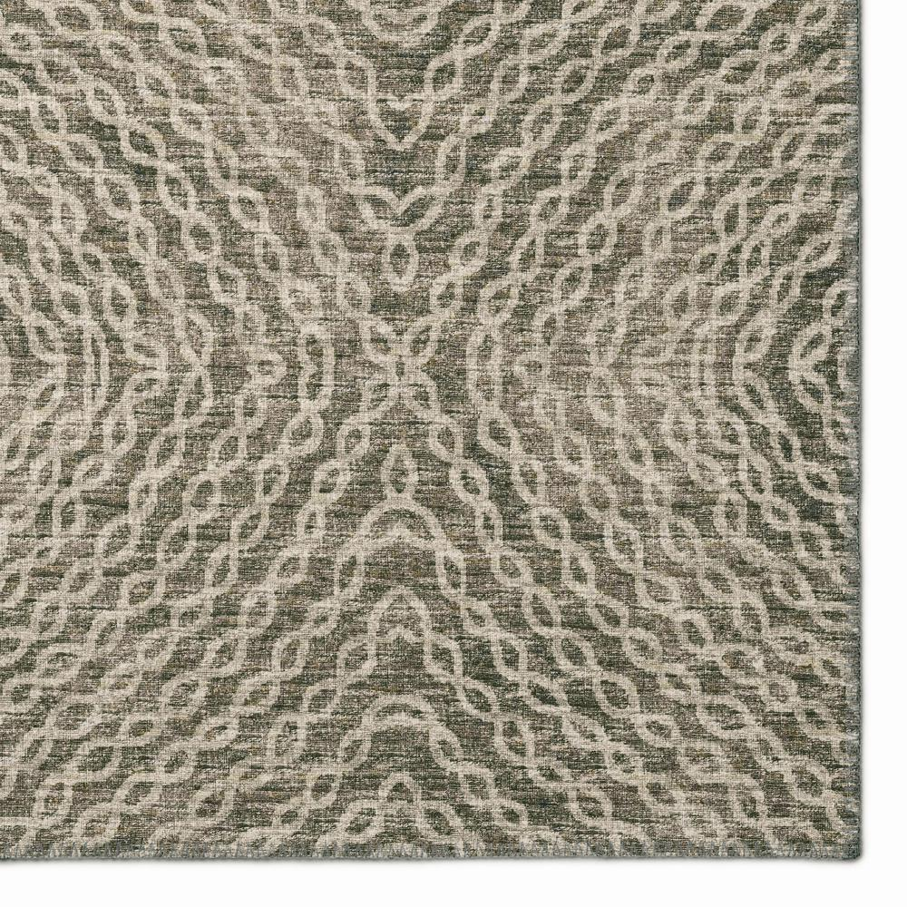 Bravado Mocha Transitional Geometric 5' x 7'6" Area Rug Mocha ABV33