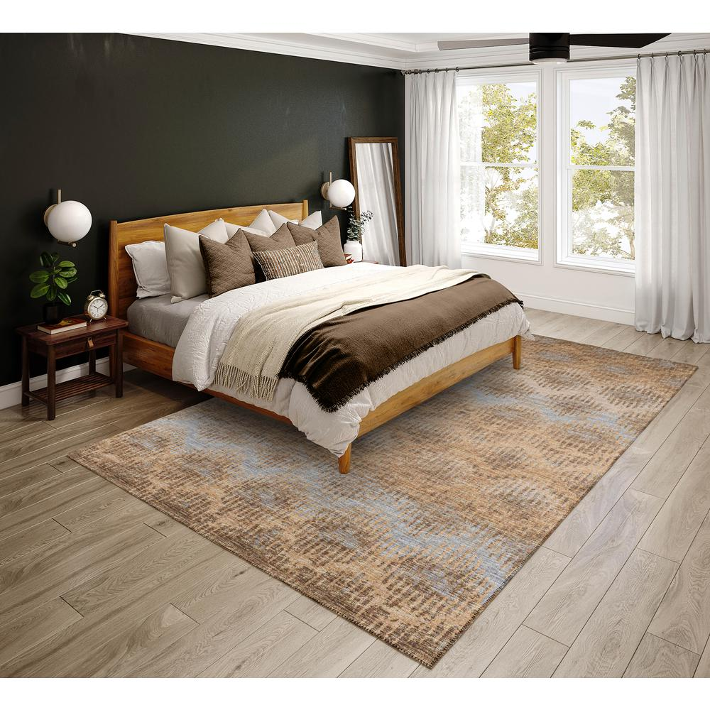 Bravado Earth Transitional Chevron 5' x 7'6" Area Rug Earth ABV39