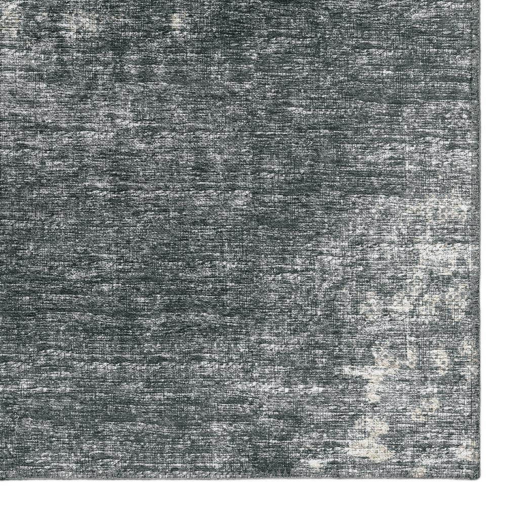 Rylee Black Transitional Abstract 5' x 7'6" Area Rug Black ARY31