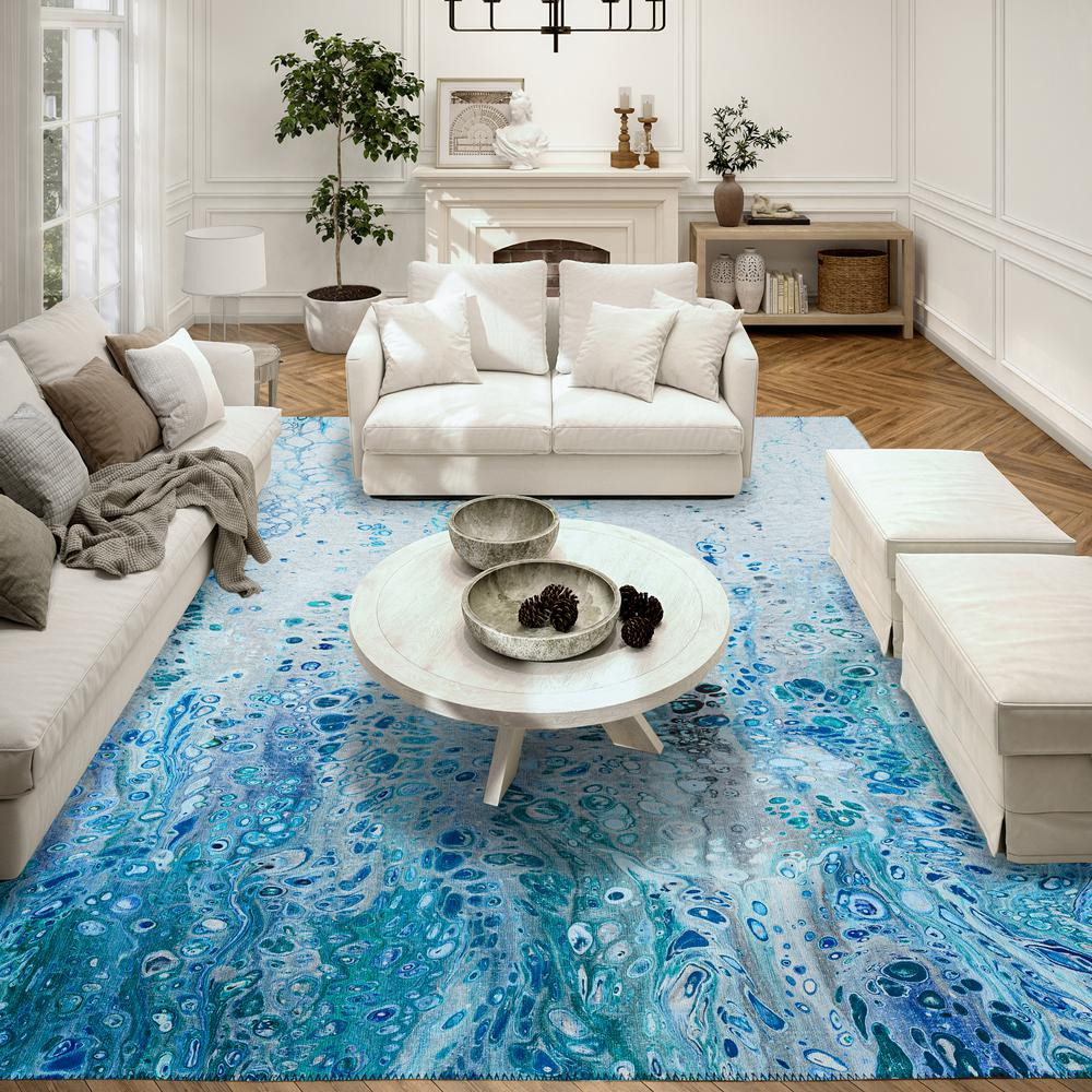 Karina Shoreline Modern Abstract 8' x 10' Area Rug Shoreline AKC48